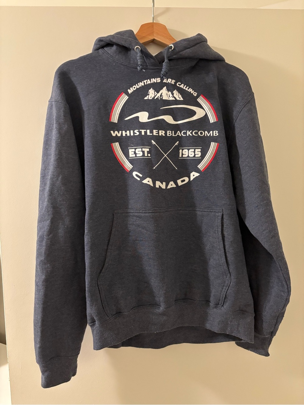 Men's Navy Graphic Hoodie